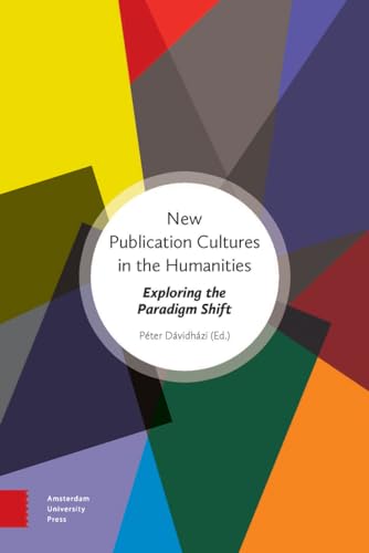 Book cover with abstract geometric shapes and title: “New Publication Cultures…”