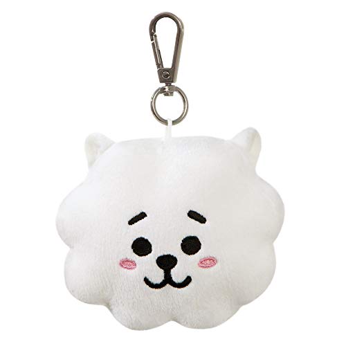 AURORA BT21 Official Merchandise, RJ Plush Key Clip, 61332, White