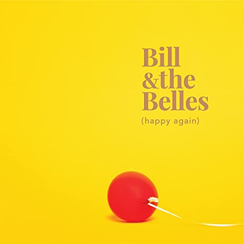 Yellow album cover with band name, title, and a red balloon.
