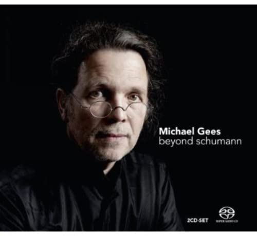Portrait of Michael Gees, a musician, with album title text overlayed.
