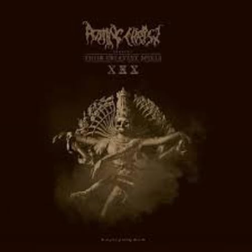 Rotting Christ album cover: dark, ornate illustration of a skeletal figure.