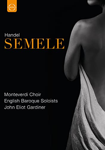 DVD cover for Handel’s “Semele” featuring a draped figure.