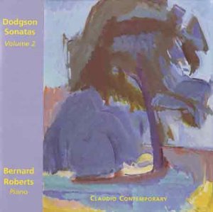CD cover for "Stephen Dodgson: Sonatas, Vol. 2" featuring abstract painting.
