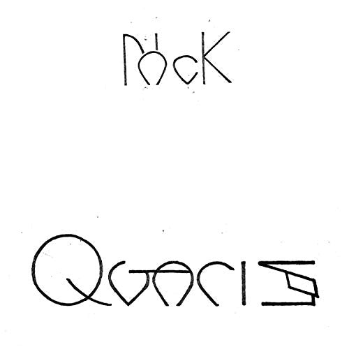 White CD cover with black handwritten text "Mock" and "Qvaris".