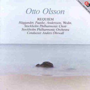 CD cover for Otto Olsson’s “Requiem” with a beach scene.