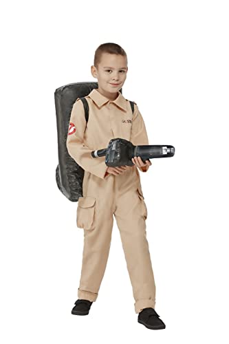 Smiffys 52569M Officially Licensed Ghostbusters Child's Costume, Boys, Beige, Medium - Age 7-9 years