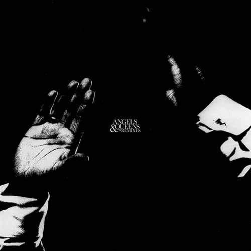 Black and white album cover featuring a hand and obscured face.
