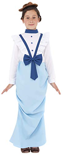 Smiffys Posh Victorian Costume, Blue, M - 7-9 years