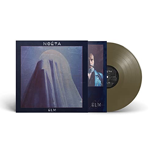 Gold vinyl record with album cover featuring a shrouded figure and portrait.