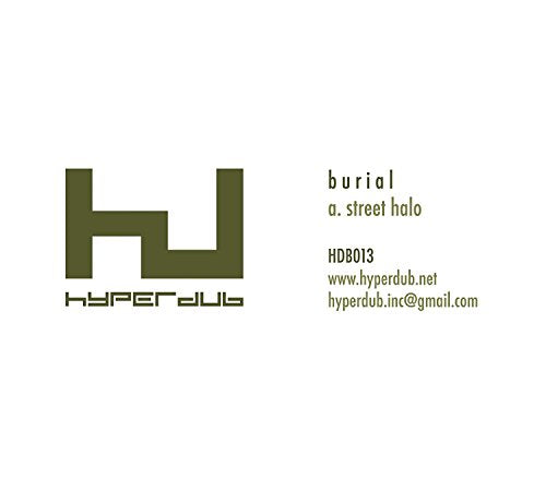 “Street Halo” vinyl record label art: olive logo and text on white.