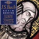 CD cover for J.S. Bach’s organ works, featuring a portrait detail.