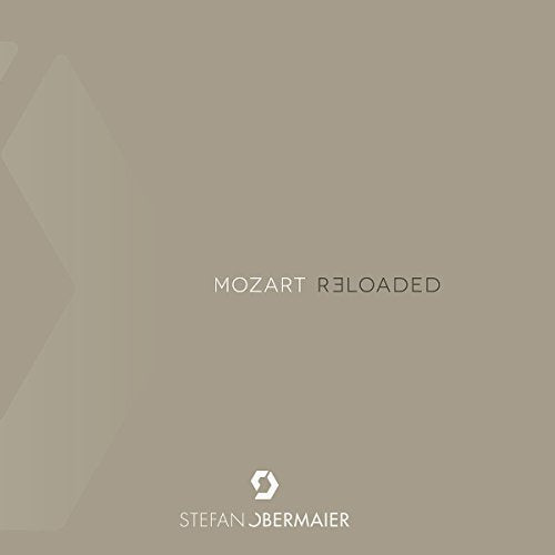 CD cover for "Mozart Re:Loaded" by W.A. Mozart, beige background.