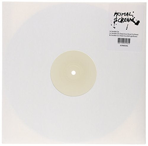 White vinyl record in a white sleeve with black text and barcode.