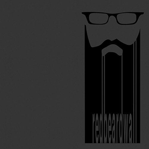 Black CD cover with a stylized white beard and glasses graphic.
