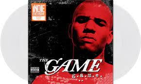 Vinyl record cover featuring a red-toned portrait of The Game.
