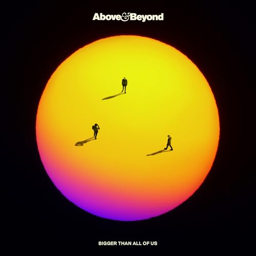 Album cover: three silhouetted figures before a large, colorful circle.