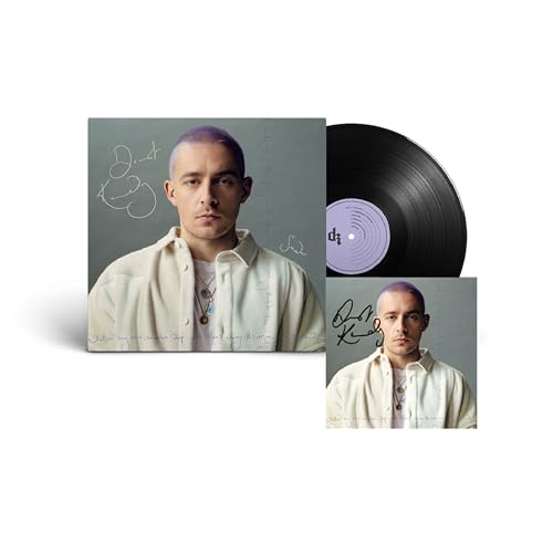 Dermot Kennedy's "Sonder" vinyl record with album cover featuring the artist.