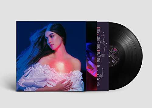 Weyes Blood vinyl record with portrait cover and black disc.