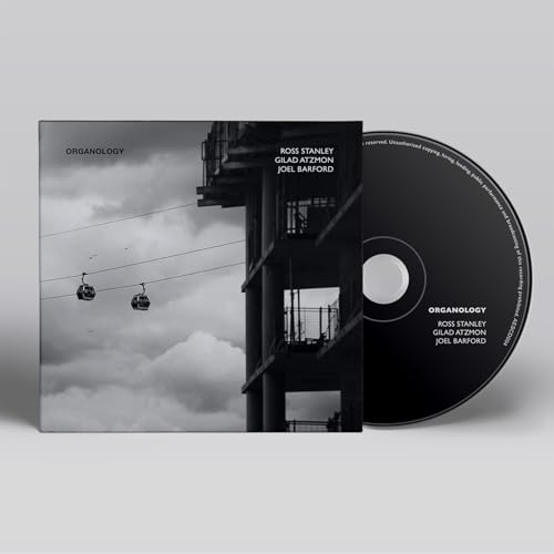 CD case and disc for "Organology" featuring a cable car image.
