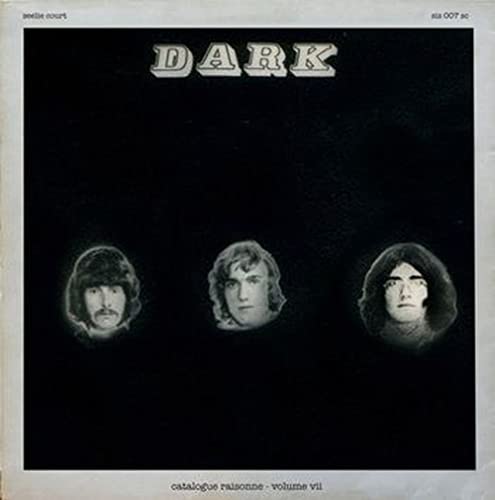 Black album cover featuring three portrait photos of men with long hair.