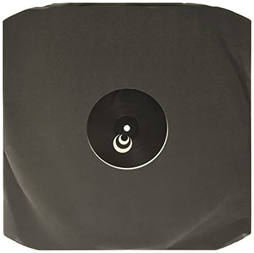Black vinyl record in a black sleeve with a crescent moon label.