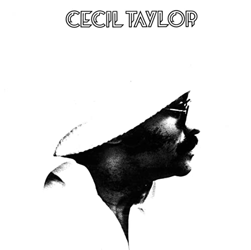 Cecil Taylor album cover: black and white profile of a person in a hat.