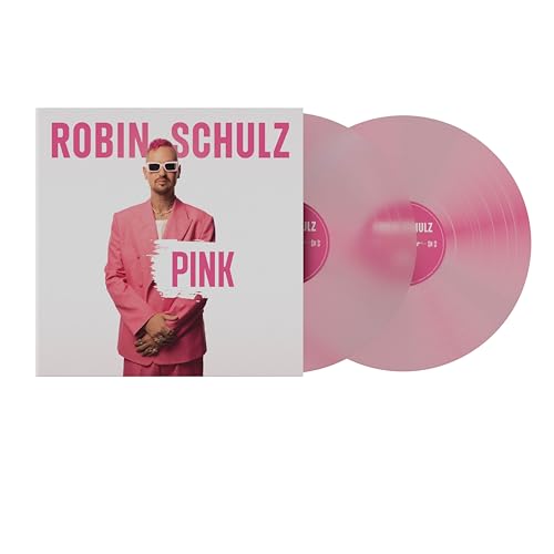 Robin Schulz “Pink” vinyl record with artist portrait on cover.