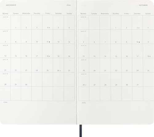 Moleskine 2026 12 Month Daily Large Softcover Diary