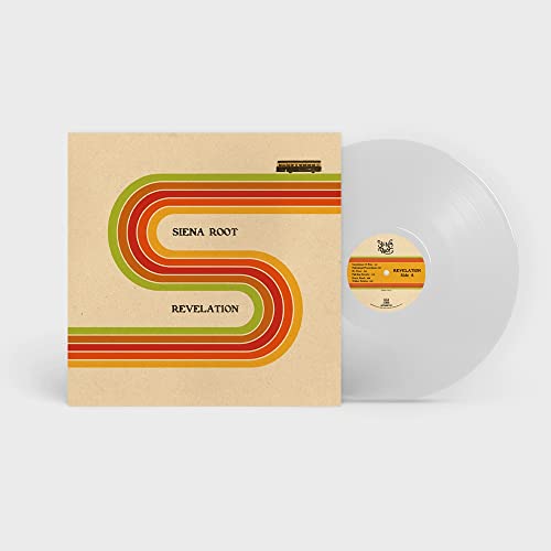 Clear vinyl record with album cover featuring a large orange "S" design.