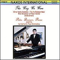 CD cover: pianist Peter Breiner with a grand piano and candles.
