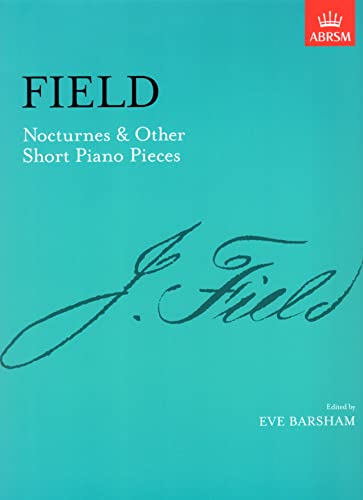 Teal sheet music cover for John Field’s “Nocturnes & Other Short Piano Pieces.”