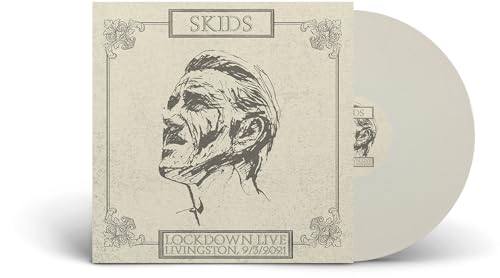 Skids "Lockdown Live" vinyl record with sketched portrait cover art.
