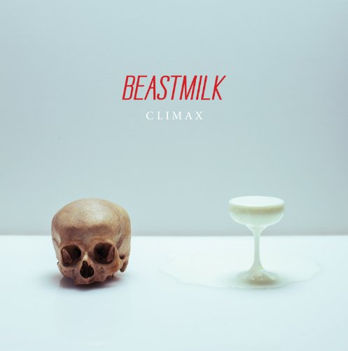 CD cover: skull, glass of milk, and text “Beastmilk - Climax”.