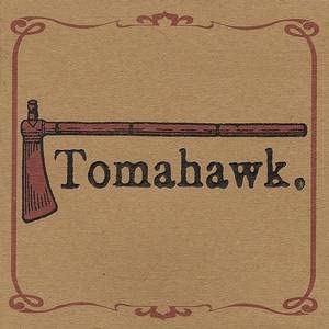 Brown vinyl record cover with a red tomahawk illustration and text.