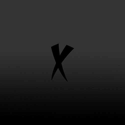 Black background with a stylized white “X” shape in the center.