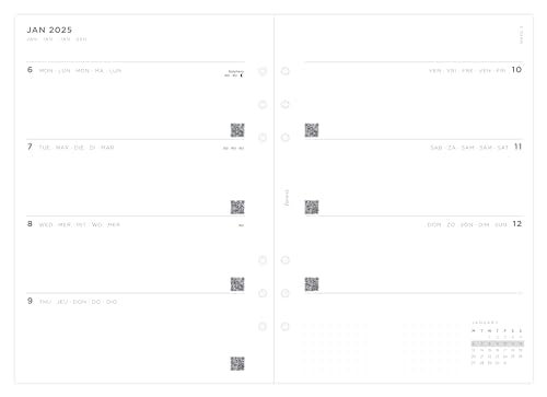 A5 Minimal Week On Two Pages 2025