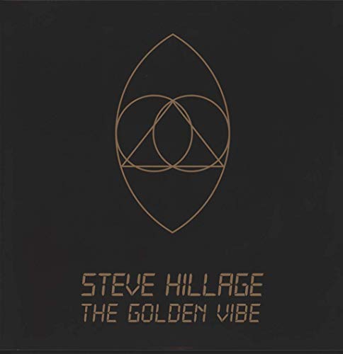 Steve Hillage album cover: black background with gold geometric design.