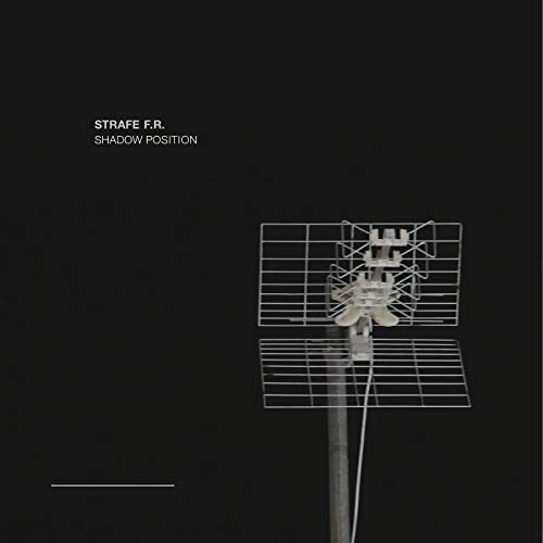 Black album cover with a white television antenna illustration.