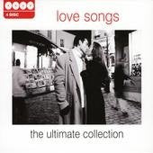 CD cover: couple embracing, text reads “love songs, the ultimate collection”.