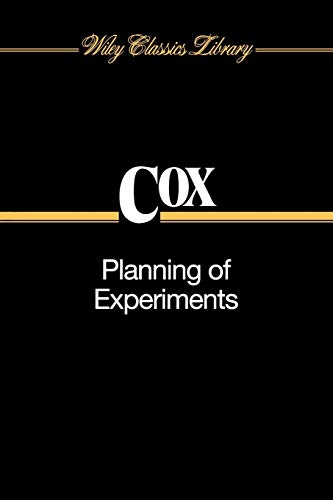Planning of Experiments