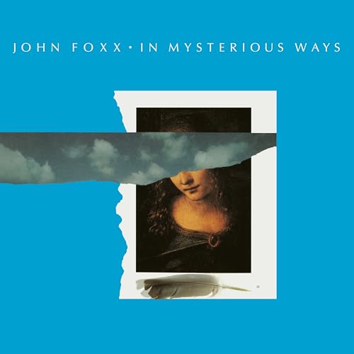 Album cover for John Foxx’s “In Mysterious Ways” with portrait and feather.