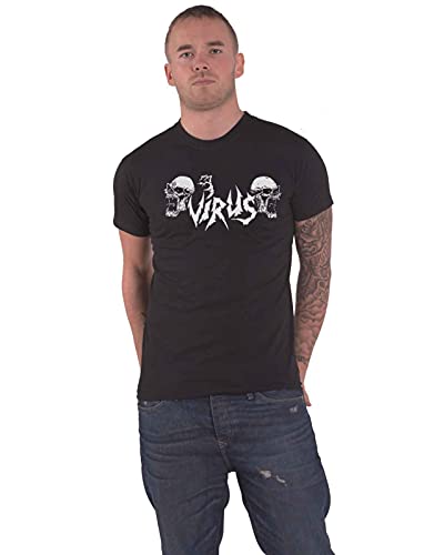 Virus T Shirt Band Logo Official Mens Black XXL