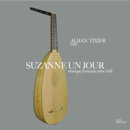 CD cover featuring a pear-shaped lute against a gray background.