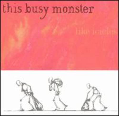 CD cover: red background, stick figures carrying bags below text.