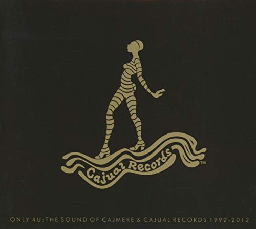 CD cover: gold abstract figure on dark background, "Cajual Records" text.