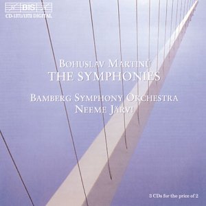 CD cover for Jarvi conducting Martinu symphonies, bridge image.
