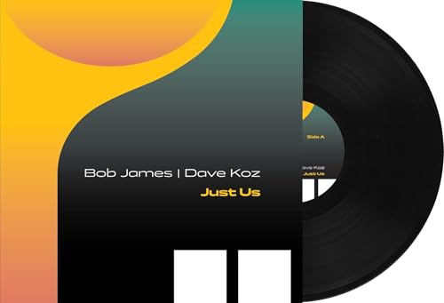 Vinyl record for “Just Us” by James, Bob / Koz, Dave with yellow cover.