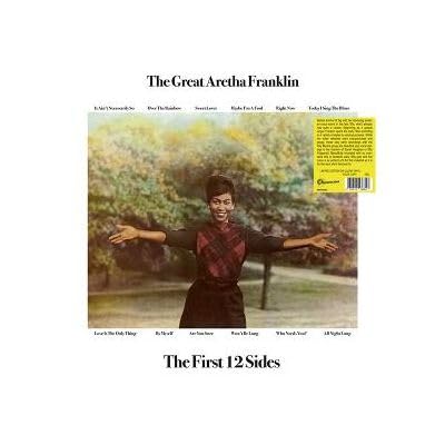 Aretha Franklin album cover with a portrait of her in a forest setting.