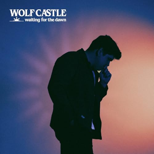 Album cover for Wolf Castle’s “Waiting For The Dawn”, man in silhouette.