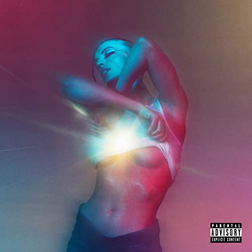 Album cover featuring a woman with blue skin and glowing light.